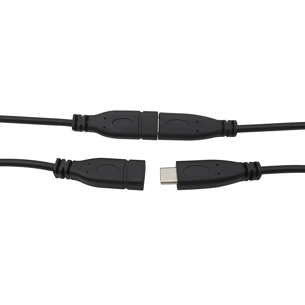 Usb Type C Mannelijke Vrouwelijke Stekker Voeding Oplader Connector 2 Pin 4 Pin USB-C Diy Reparatie Kabel Lastype Draad 0.3M 1M 2M