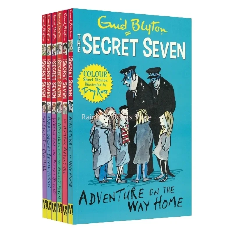 

6 Books Enid Blyton The Secret Seven Adventure Detective Short Fiction Novel English Story Children's Literature libros