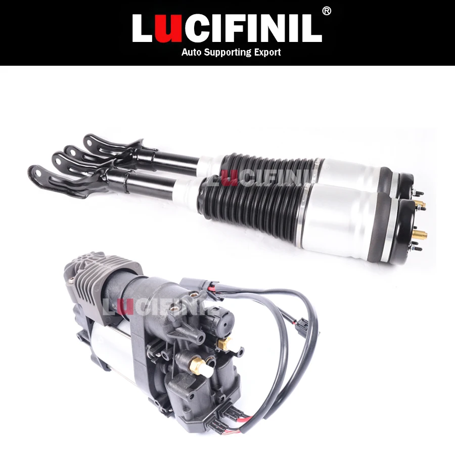 

LuCIFINIL 3X Front Air Suspension Shock Absorber Strut Air Compressor Fit Jeep Grand Cherokee 68059904AD 68204387