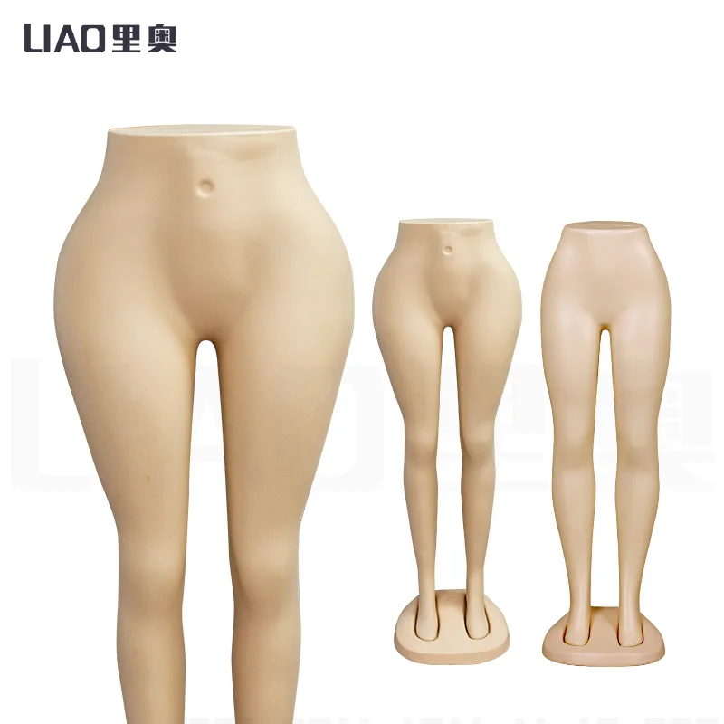 plastic lower body mannequin fat bum big ass Half-length Trousers Leg Props for women pants display