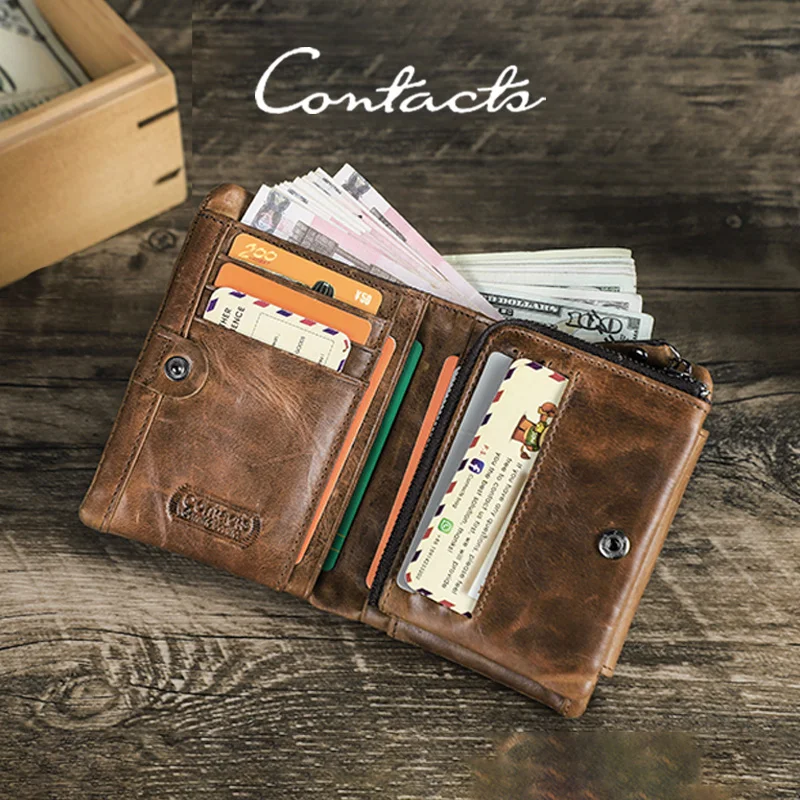 portafoglio-vintage-in-vera-pelle-contact's-per-uomo-porta-carte-e-foto-con-chiusura-a-scatto-portamonete-con-cerniera-regalo-aziendale