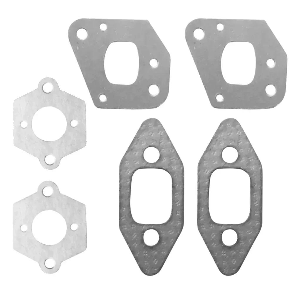 Chainsaw Replacement Kit For P350 350 351 Intake Manifold Carburetor Muffler Gasket Easy Installation Gray Iron Material