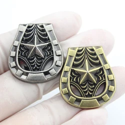 5Pcs Metal Buttons Nail Rivet With Bead Decoration Conchos DIY Leathercraft Bag Leather Sewing Accessories