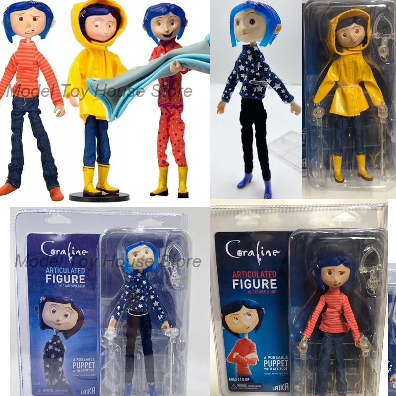 Coraline boneca neca coraline figura boneca a porta secreta