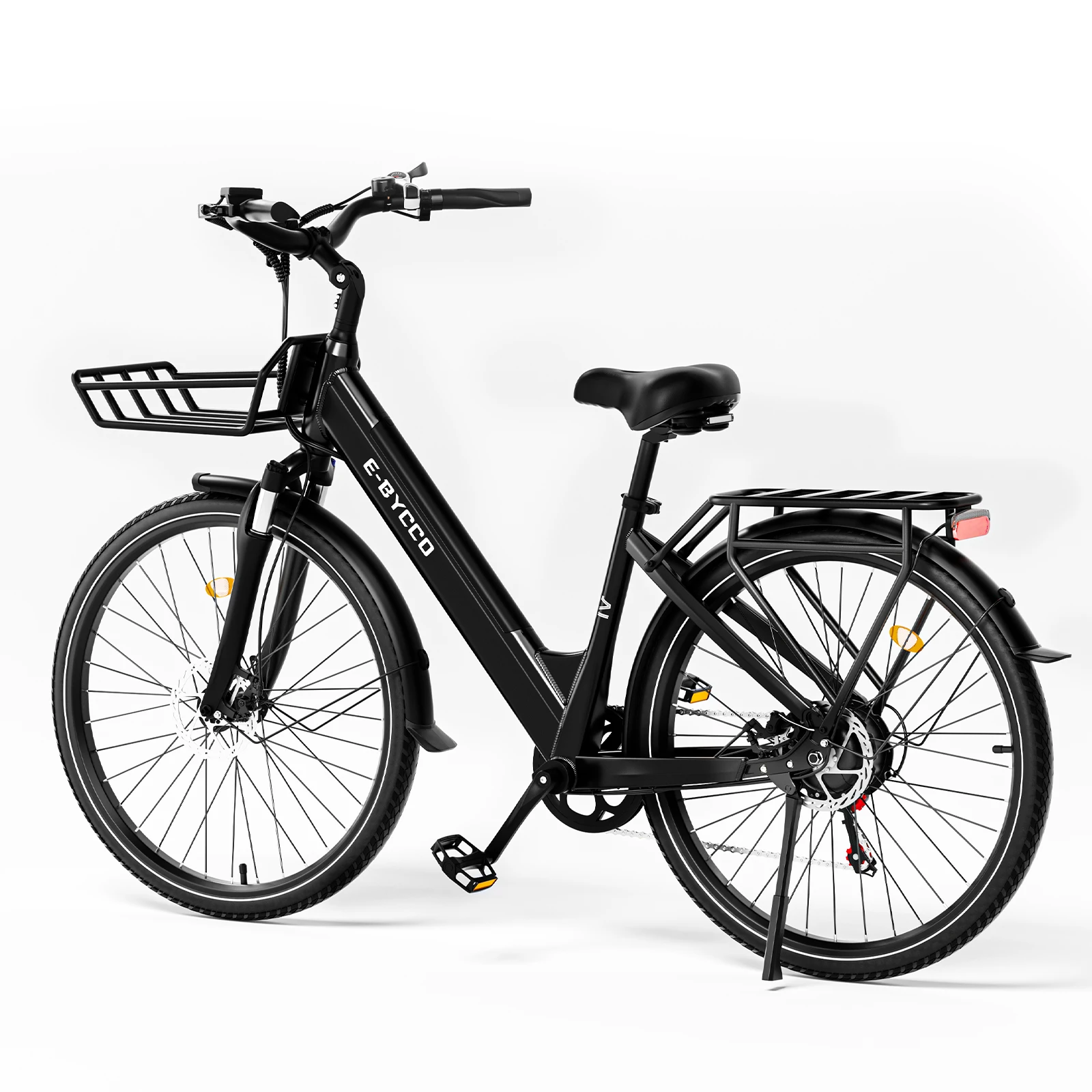 E-BYCCO V1 Elektrofahrrad für Erwachsene, 36V15,6Ah Akku, 250W Motor, Elektrofahrrad mit 28*1,5 Zoll Reifen, City-Pendler-E-Bike – Detail 14