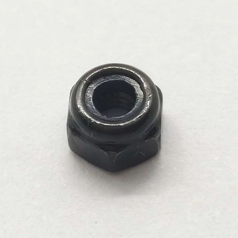 M3 Preto Hex Nylon Inserir Porca De Bloqueio Auto-bloqueio Locknut 1pcs