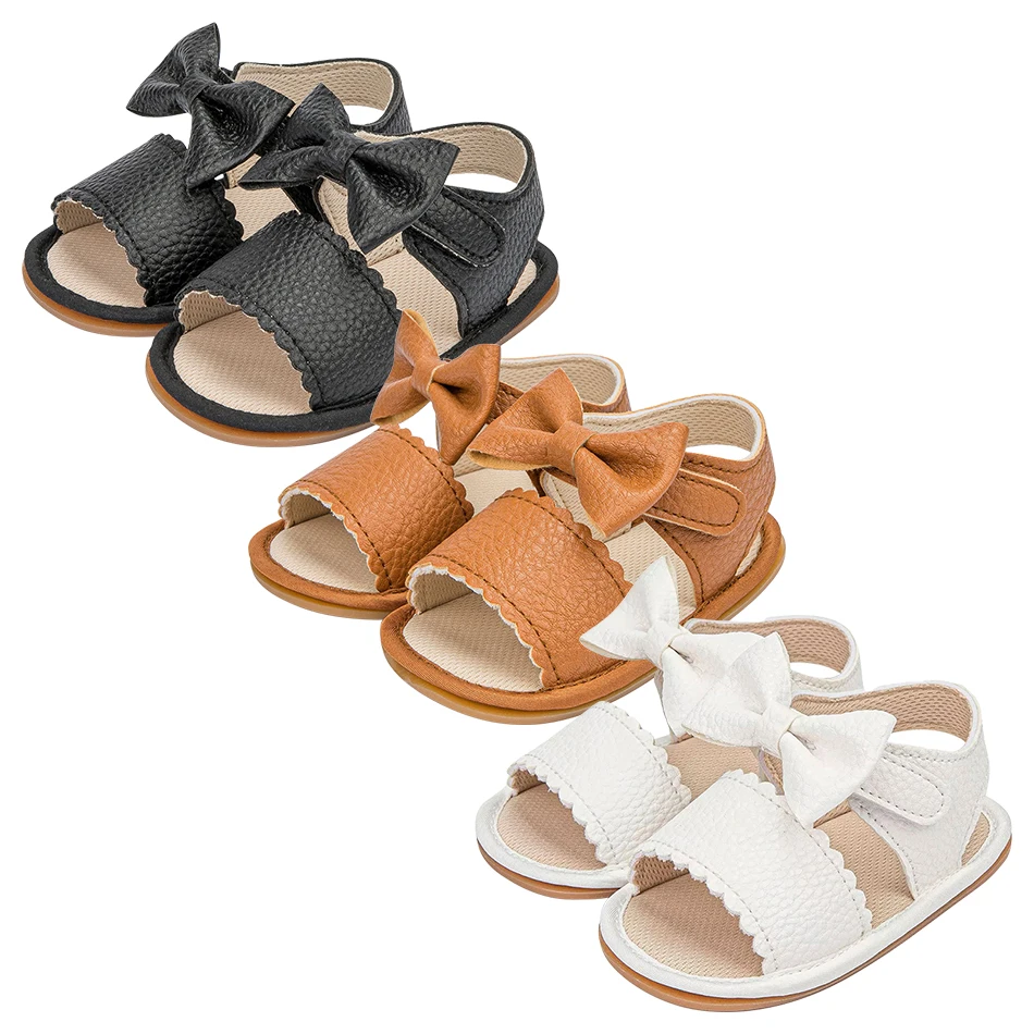 Infant Summer Sandals Bowknot Soft Breathable and Comfortable Toddler First Steps and Playtime Shoes First Walkers