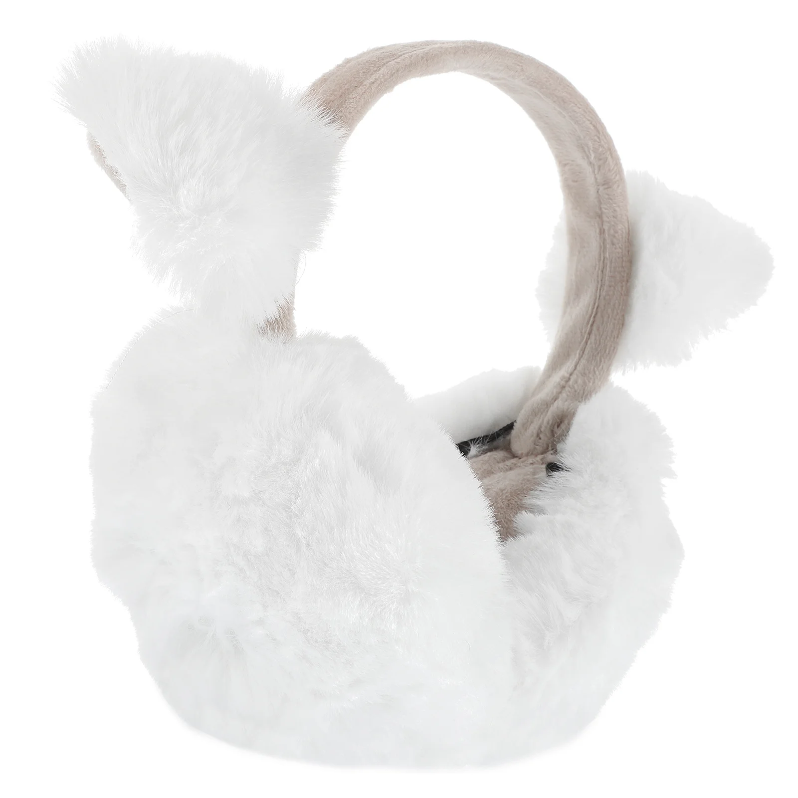 

Winter Warm Earmuff Cat Warmer Ears Headband Animal Lightweight Foldable for