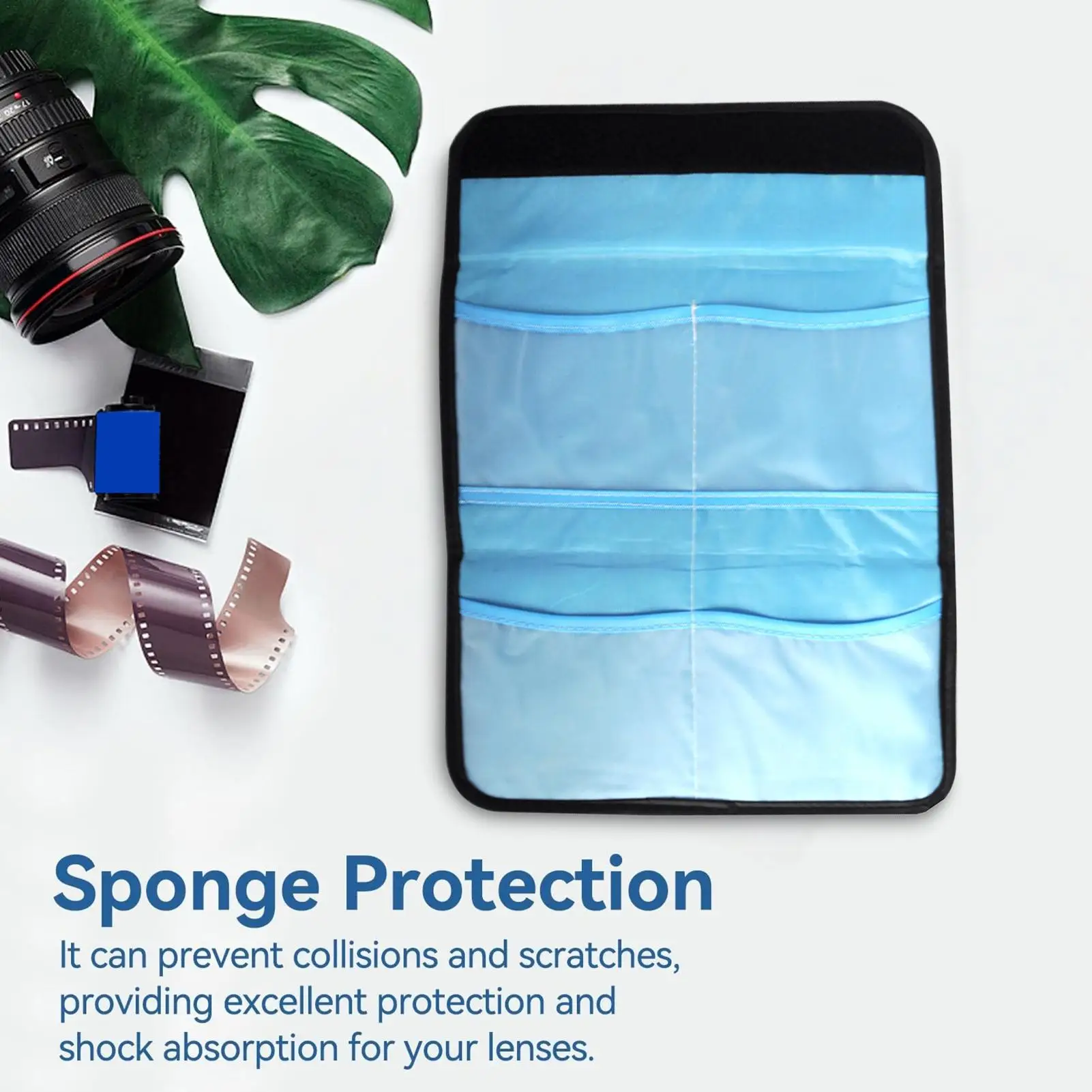 Kantong Filter Lensa Tas Pembawa Kantong Filter Kamera Tahan Debu Tas Penyimpanan Portabel Aksesori Fotografi untuk Studio Perjalanan