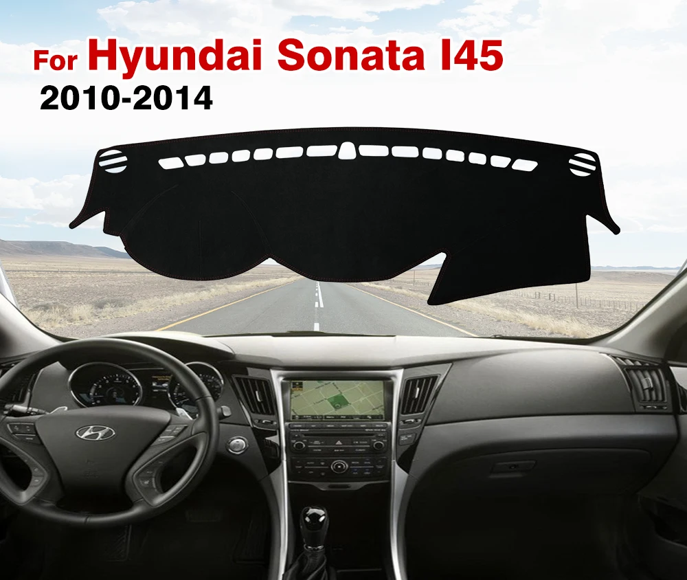 Dla Hyundai Sonata I45 2010 2011 2012 2013 2014 Mata na deskę rozdzielczą Osłona przeciwsłoneczna Dywaniki anty-UV Akcesoria samochodowe Pokrywa deski rozdzielczej samochodu