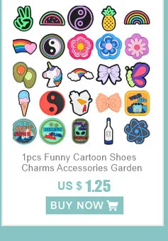 Cute Shoe Charms PVC Shoe Decorations Accessories for Clogs Sandals Wristband DIY