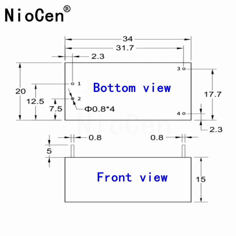 (1 шт.) Φ 220V to 5V/3,3 V/12V Mini Power Module Intelligent Φ