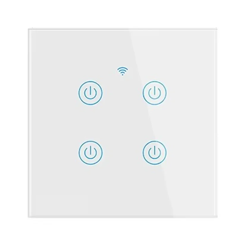 BAAJ-Cerhot Homekit Wifi مفتاح ذكي مفتاح اللمس سيري التحكم 1/2/3/4 عصابة لا حاجة محايدة ومحايدة وضع مزدوج الاتحاد الأوروبي التوصيل #4