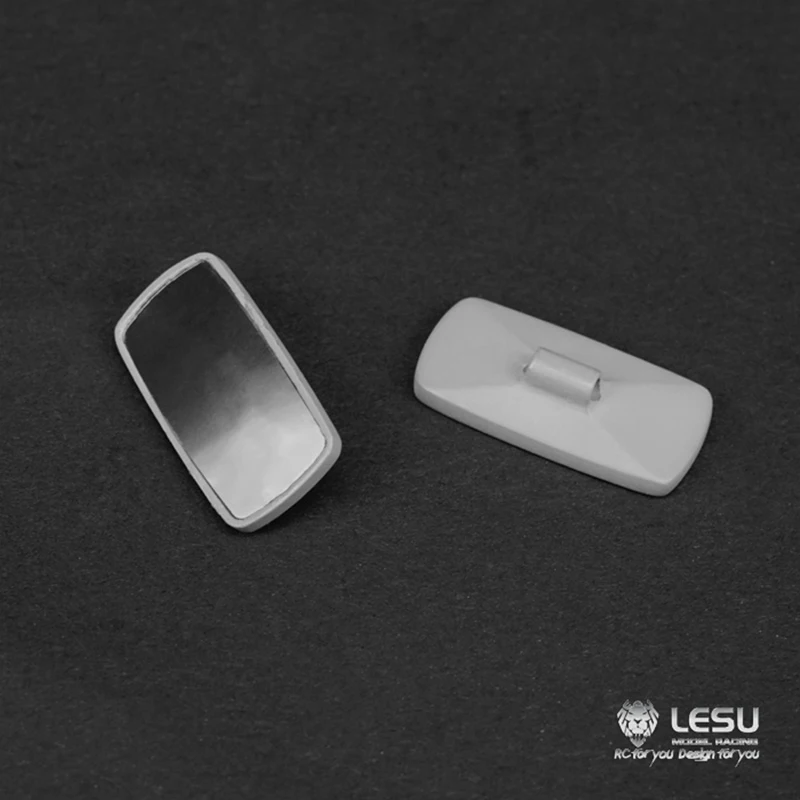 LESU loader model rearview lens stainless steel etching plate simulation accessories DIY modified accessories