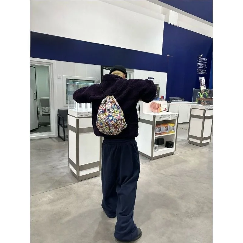 

Loose Fit Men's Spor Sweatpants with Bat Castle Embroidery Design Casual Straight Leg Pants for Commuting And Daily Wear