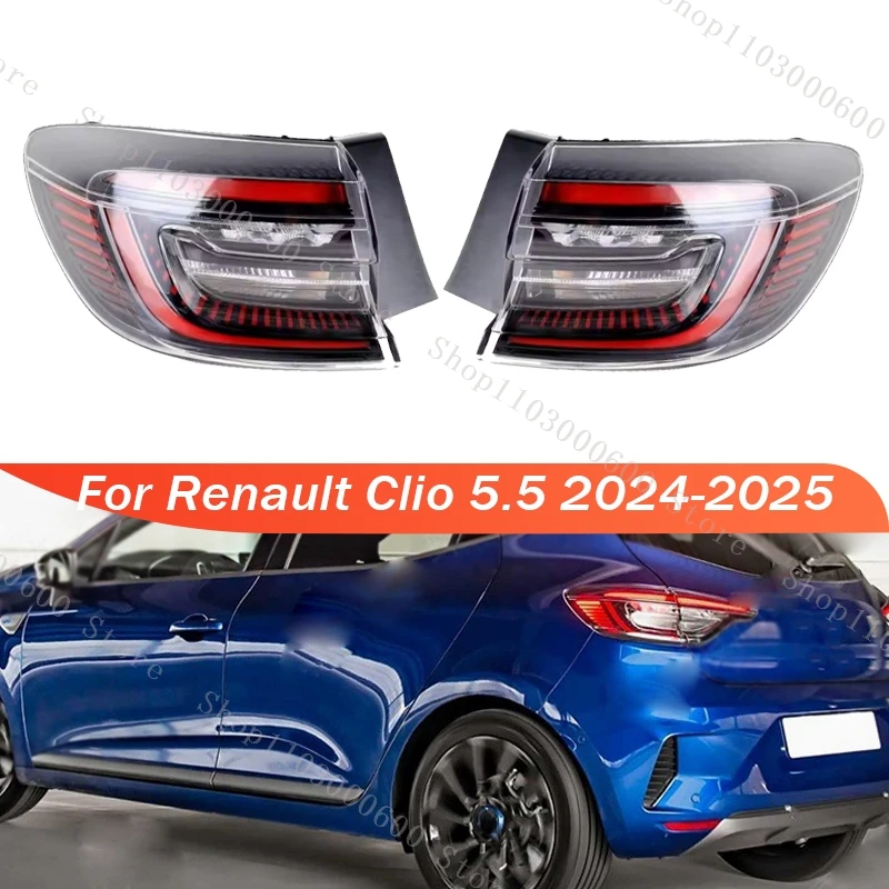 

Car Rear Tail Light Signal Lamp For Renault Clio 5.5 2024-2025 Warning Running Light Brake Tail Lamp 265505405R 265558726R