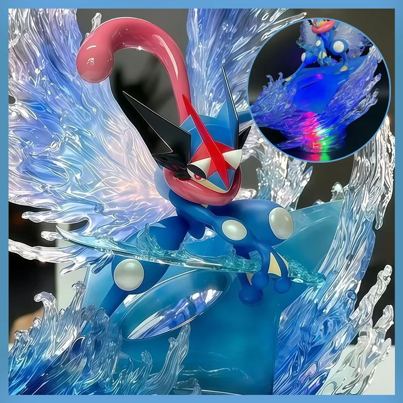 figurines-d'action-greninja-originales-froakie-luminescente-pokemon-trefle-a-quatre-feuilles-en-stock-‌-modele-21-cm-jouet-collection-cadeaux-modele