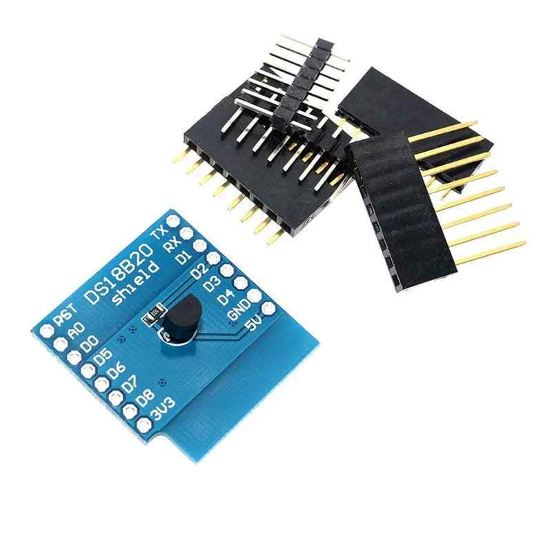 1/2~50/100Pcs DS18B20 Temperature Sensor Module Temperature Measurement Module FOR D1 mini WIFI Expansion Learning Board
