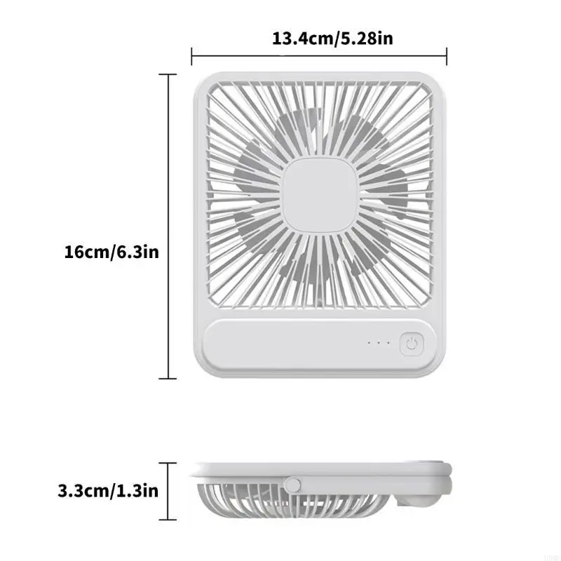 مروحة مكتب صغيرة محمولة لشحن USB مع 3 إعدادات للسرعة، مروحة بجانب السرير المحمولة، مروحة صغيرة مريحة للتبريد الهادئ