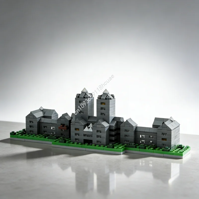 

466 деталей MOC: Масштабная модель архитектурного сооружения «Микро-Будинок» (блоки для сборки), развивающая игрушка, конструктор, подарок на Рождество для детей