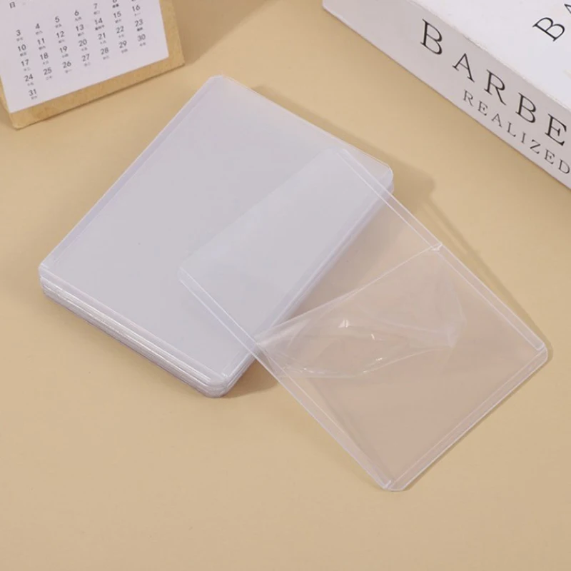 10PCS New Ultra-thin Photocards Film Protector Idol Photo Sleeves Holder With Screen Protector Transparent Card Covers 76x102mm