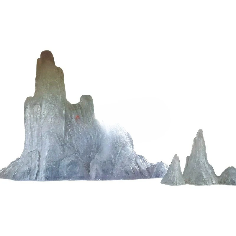Transparent rockery sculpture office hotel model room entrance crystal stone platinum crystal tree