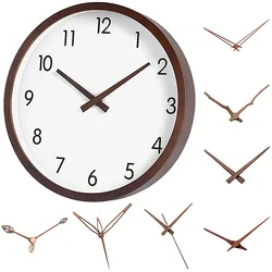 Solid Wood DIY Wall Clock Hands Repair Parts Tools Home Decor Walnut Wood Quartz Clock Pointers Suitable for 12 14 inch Clocks