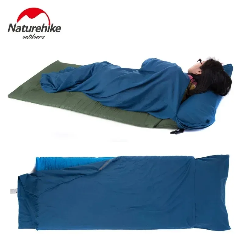 

Naturehike Envelope Cotton Sleeping Bag Liner Sleeping Bag Liner Ultralight Portable Single Double Camping Sleeping Bag Liner