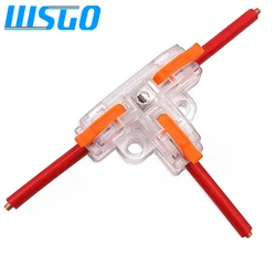 Wire Connector Terminal T-type Distributor Fast Distribution Terminal Transparent Copper Clip Household Main Distributor