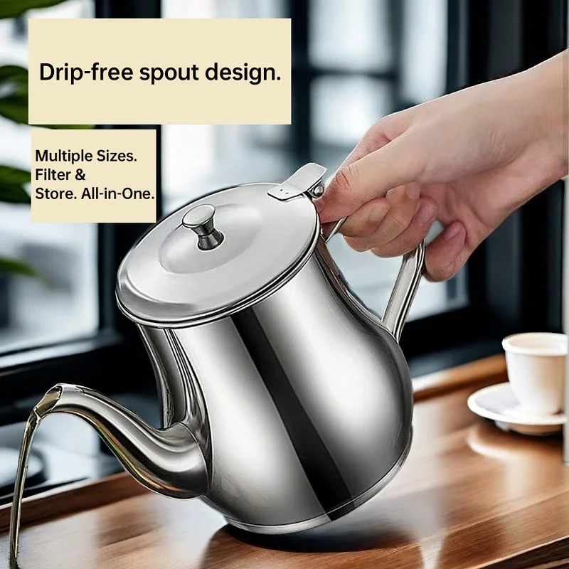 

Stainless Steel Kitchen Oil Bottle Household Leak-proof Waterproof Oil Pot Practical Seasoning Tank Kitchen Supplies