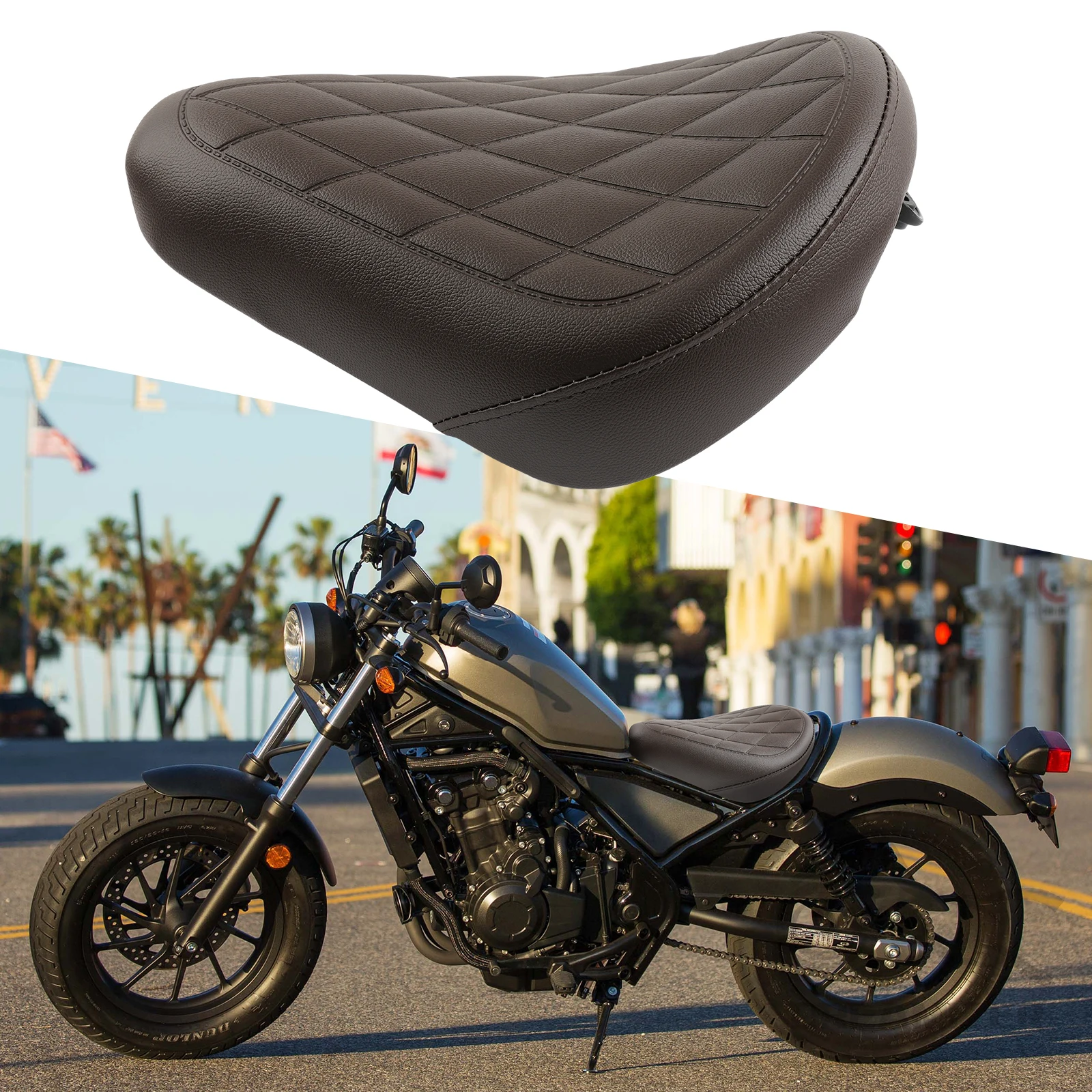 

Motorcycle Rider Seat Front Pillion Pad Replacement For Honda REBEL CMX 300 500 2017-2025