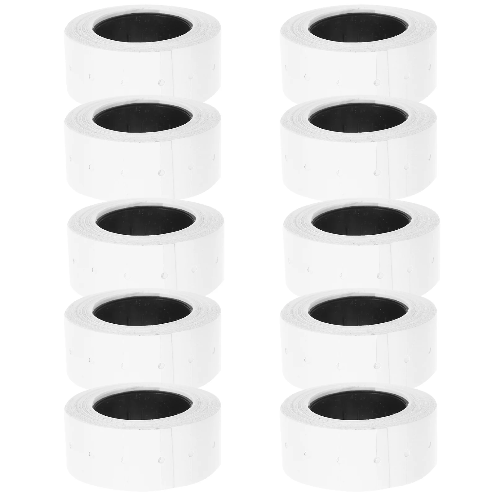 10 Rolls Price Tag Paper Ample Stickers for Pricing Labels Easy Apply Adhesive Backing for Product Identification in Commerce