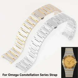 Precision Stainless Steel Watch Chain For Omega Constellation Series Watchband Men's and Women's Strap Bracelet 23*14mm 16*11mm