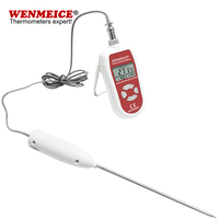 WENMElCE High Precision Digital Thermometer lP67 Waterproof Instant Read Thermometer for Cooking BBQ with Calibration Function