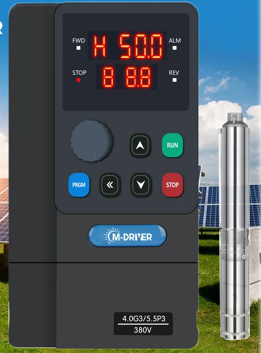 M-Diver Solar Pump Drive 3-phase 380v 4kw Agricultural Solar Water Pump Inverter