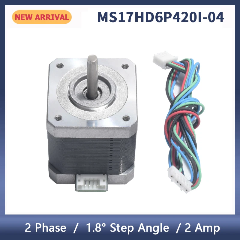 NEMA17 42 Stepper Motor com Resistência a Alta Temperatura para Impressora 3D, MS17HD6P420I, 48mm de Altura, 2 Phase, Acessórios