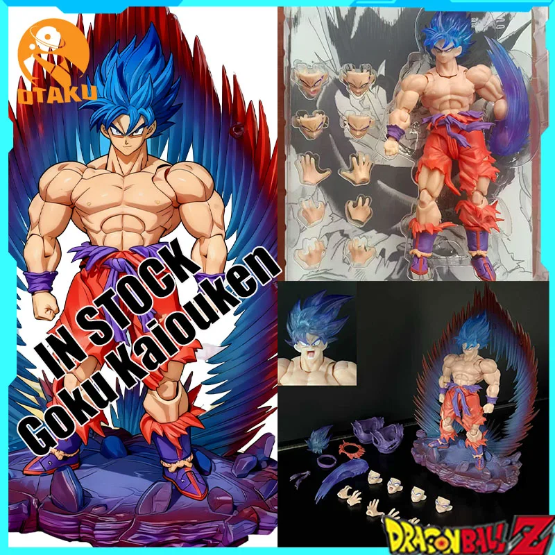 

НОВАЯ фигурка E&C Dragon Ball Z Goku Kaiouken Super Saiyan Son Goku, фигурка статуи из ПВХ, модель, коллекция, декор для комнаты, настольные игрушки
