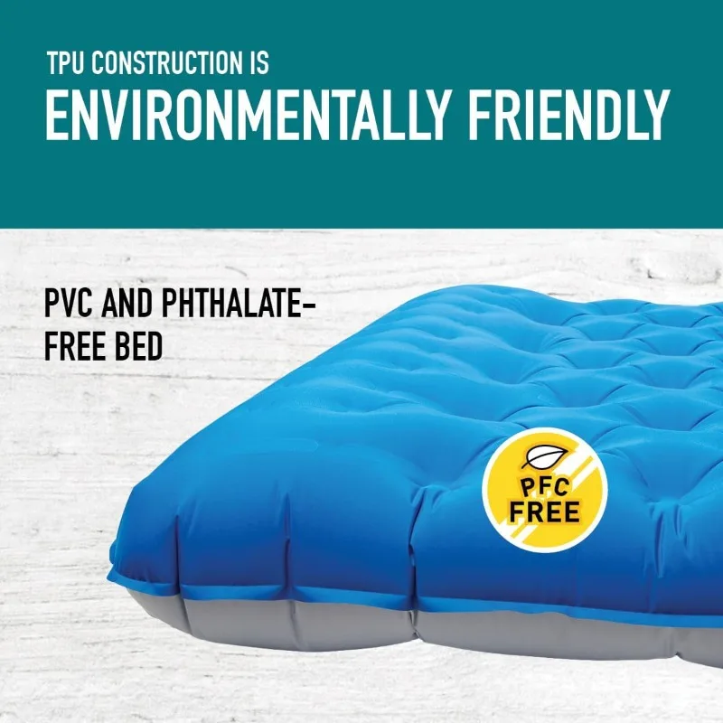 Queen Campaign Air Mattress | Air Bed for Car Camping and Travel | Full TPU Construction Means no Harmful or Toxic Materials