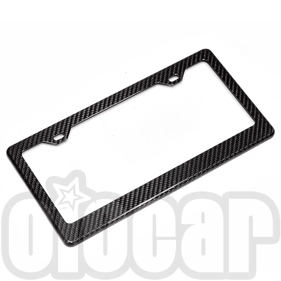 

oiomotors Dry Carbon Fiber License Plate Frame with US Standard Specifications