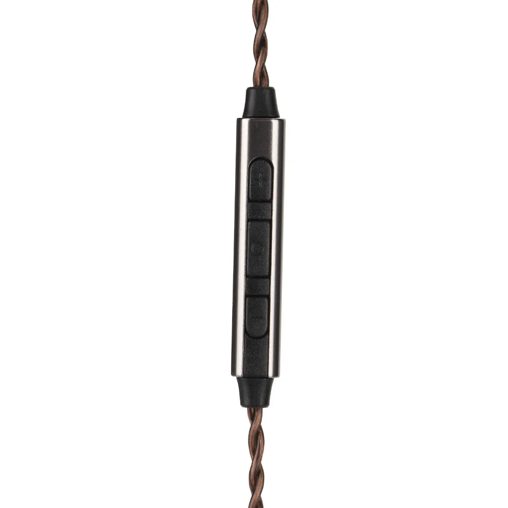 

With Mic Earphone Replacement Cable 3.5mm Headphone Sound Cable for 2 Pin 0.78mm Headphones for Weston 1964 UE3X UE18 W4R