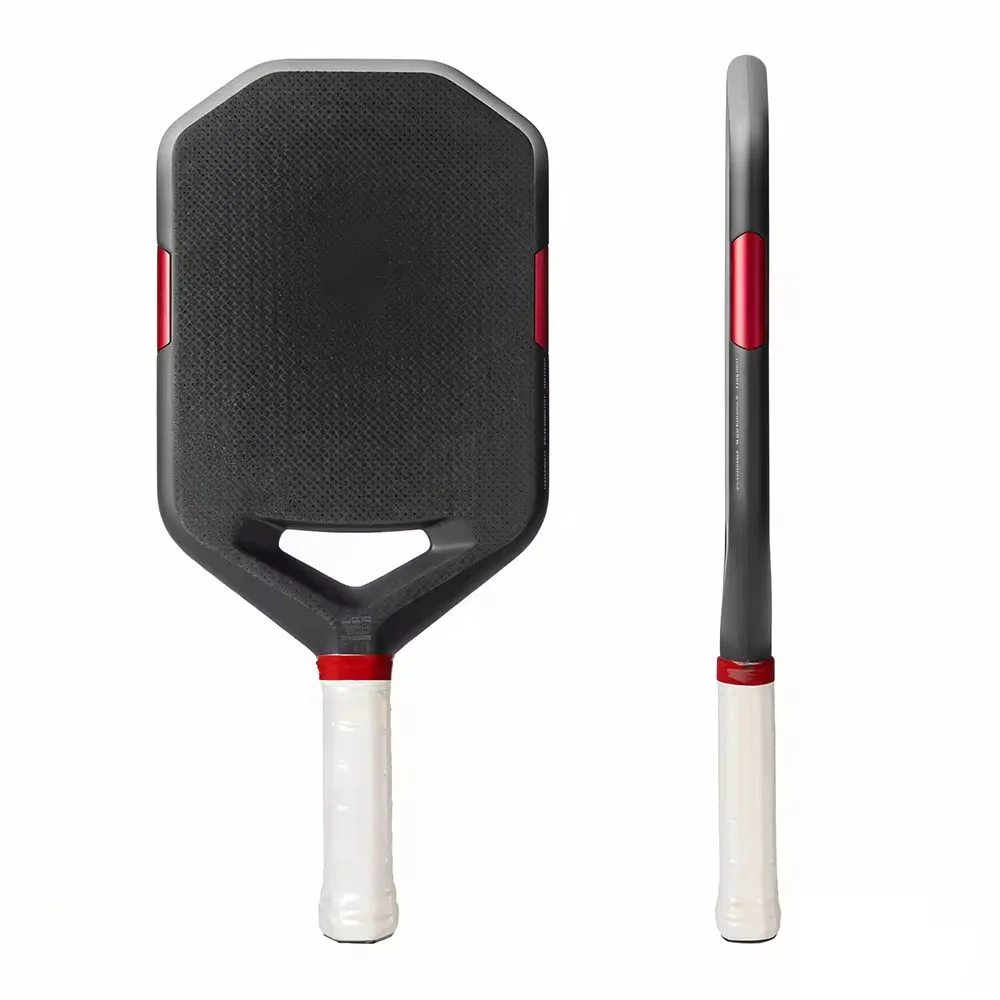 

Aerodynamic Edgeless Elongated 3K Carbon Fiber Grid Pattern Pickleball Paddle 16mm EPP Full Foam Core Balanced Weight Design