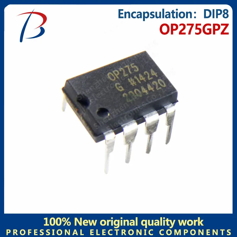 5PCS OP275GPZ silkscreen OP275 in-line DIP8 instrument operational buffer amplifier chip