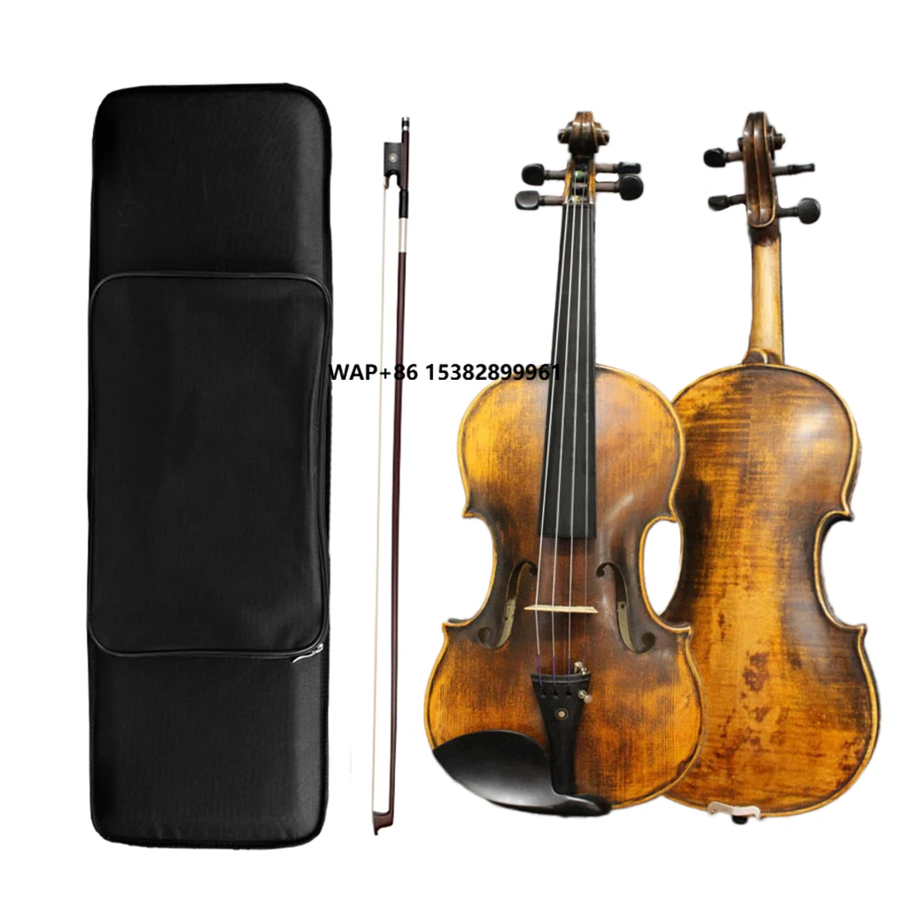 

NAOMI Advanced Master Old Antique Stradi Style 4/4 Violin 1715 Copy Cremonese Violin 4/4 Best European Wood Rich Sound