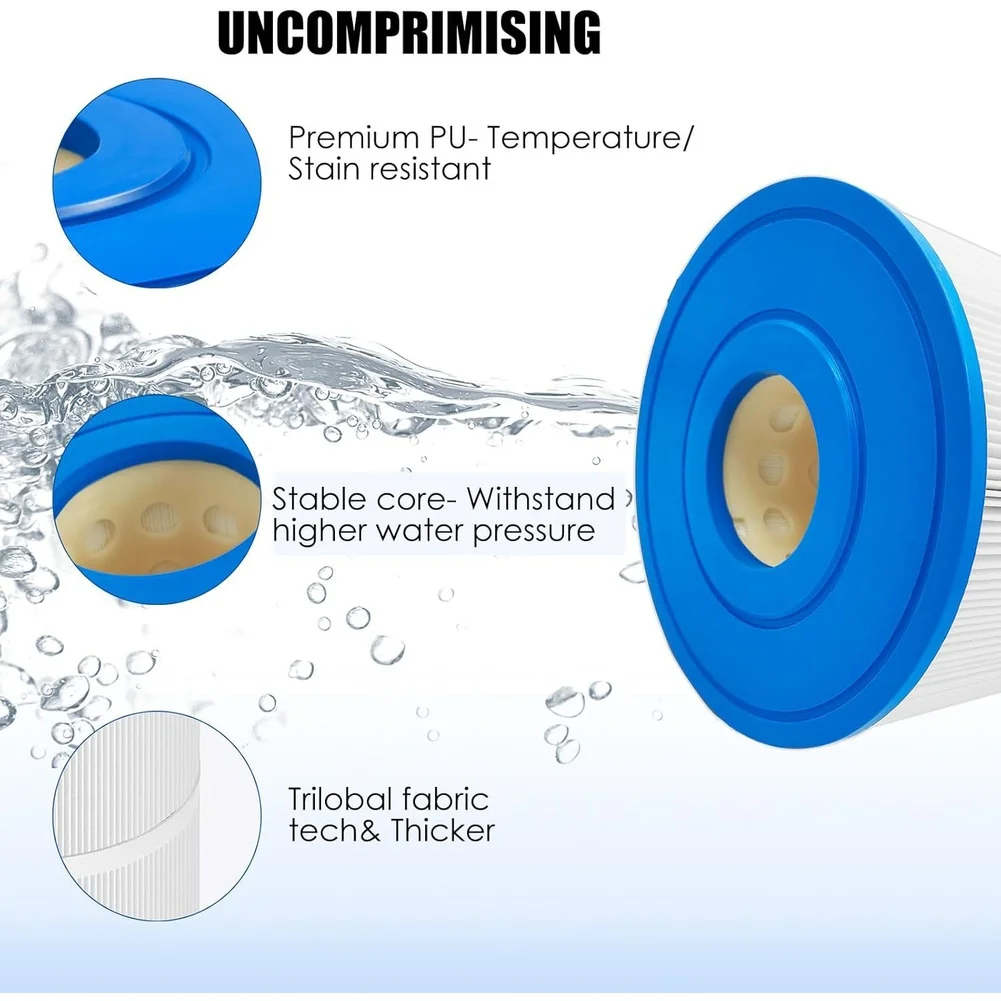 65 Sq.ft Spa Filter Cartridge Pool Equipment Replacement As Shown In The Figure Efficient Water Purification System