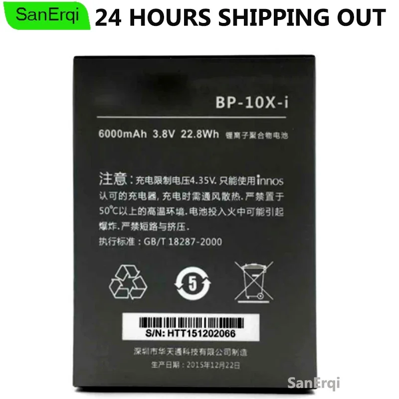 BP-10X-i для Highscreen Boost 2 II SE Аккумулятор для Innos D10 D10C D10F D10CF 6000 мАч Аккумулятор Bateria Batterij BP-10X-i для Highscreen Boost 2 II SE Аккумулятор для Innos D10 D10C D10F D10CF 6000 мАч Аккумулятор Bateria Batterij