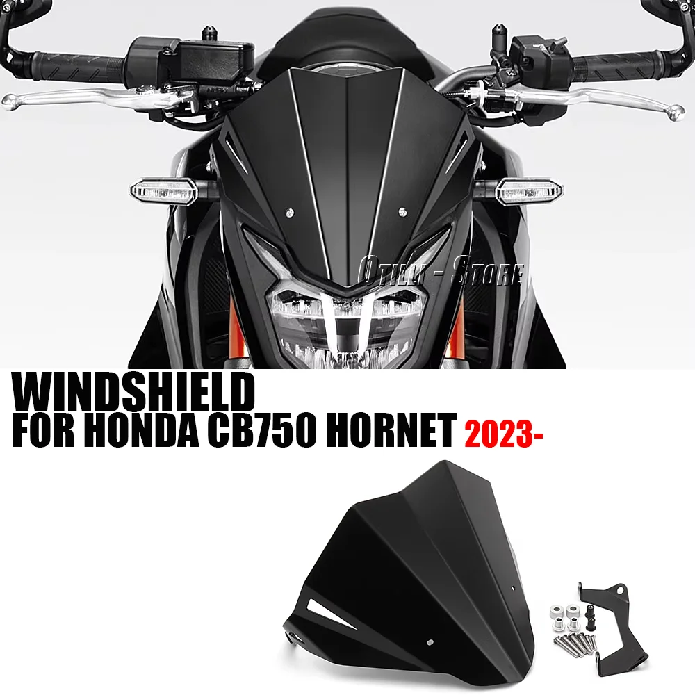 

Motorcycle Accessories Modification Wind Deflectors Black Windshield Windscreen For Honda CB750 HORNET CB 750 Hornet 2023