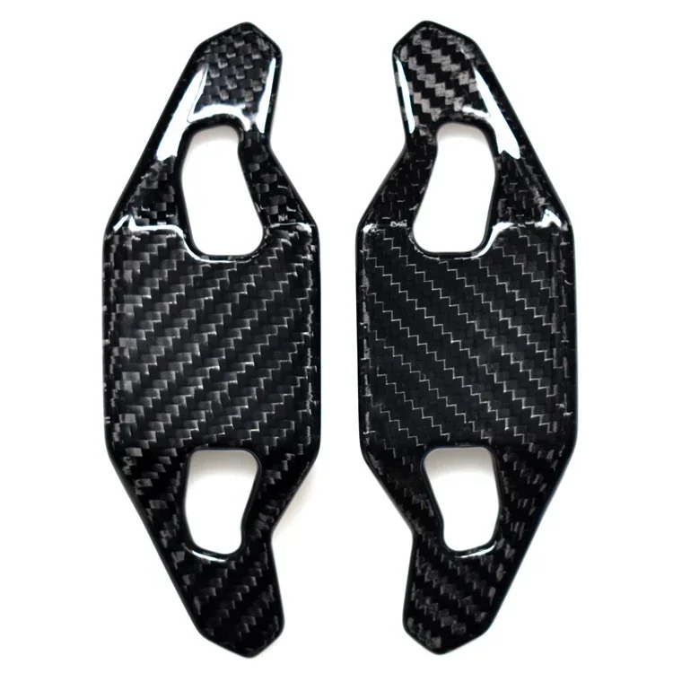 Nouveau Style de remplacement de volant intérieur en Fiber de carbone noir Extension de manette de vitesse pour 2013-2017