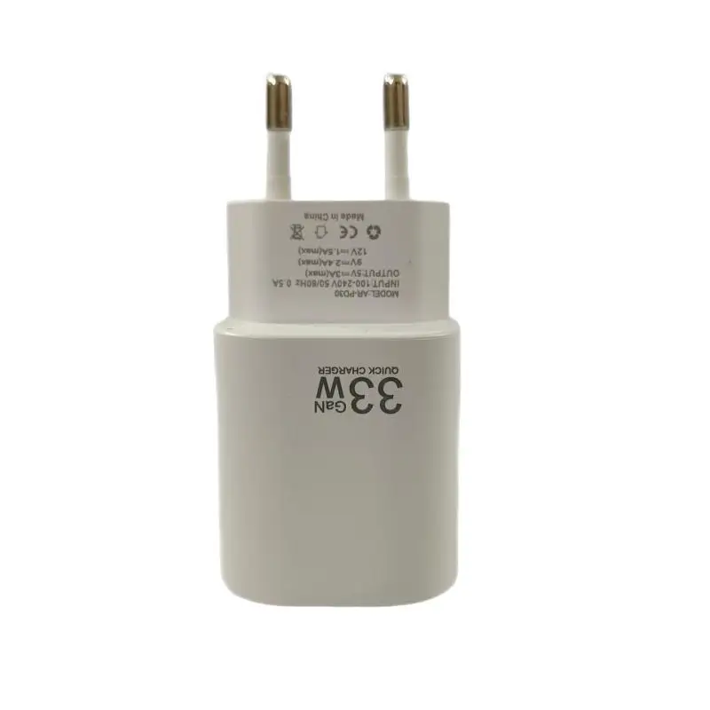 ~33W GaN Fast Travel Charger Dual Port PD 33W QC30 Output For Mobile Phones Tablets Travel And Daily Use - view 5