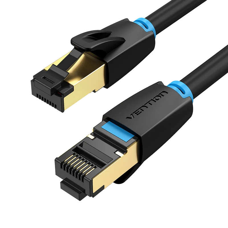 Vention Ethernet kablo Cat 8 ağ kablosu yüksek hızlı 40Gbps SSTP tel İnternet yama kablosu ile RJ45 konektörü yönlendirici modem