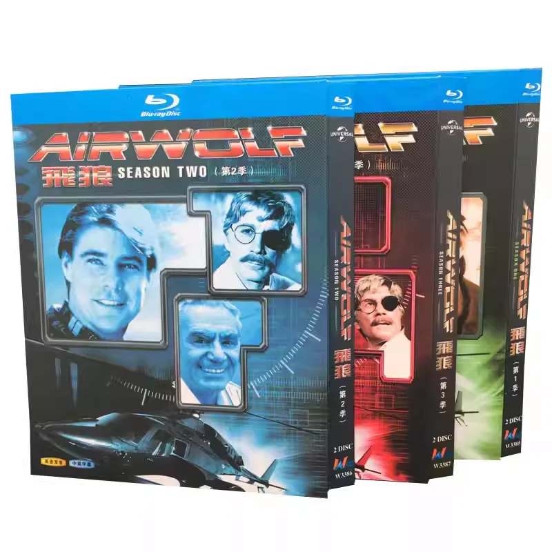 

BD Blu-ray Disc High-Definition US TV Series Airwolf Seasons 1–3 Complete Edition 6-Disc Box Set